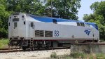 AMTK 83 sitting at the yard after an incident